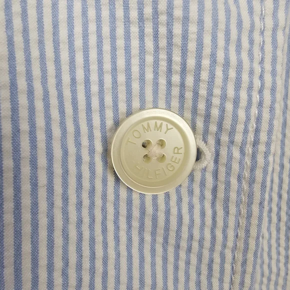 Tommy Hilfiger Blue & White Striped Blazer NWT size 18 - Picture 7 of 8